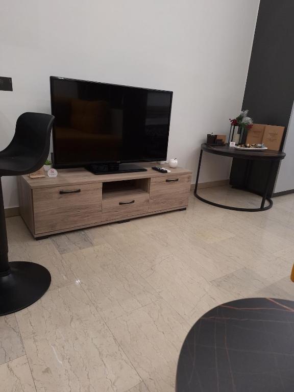 TV a/nebo společenská místnost v ubytování Studio in the central square