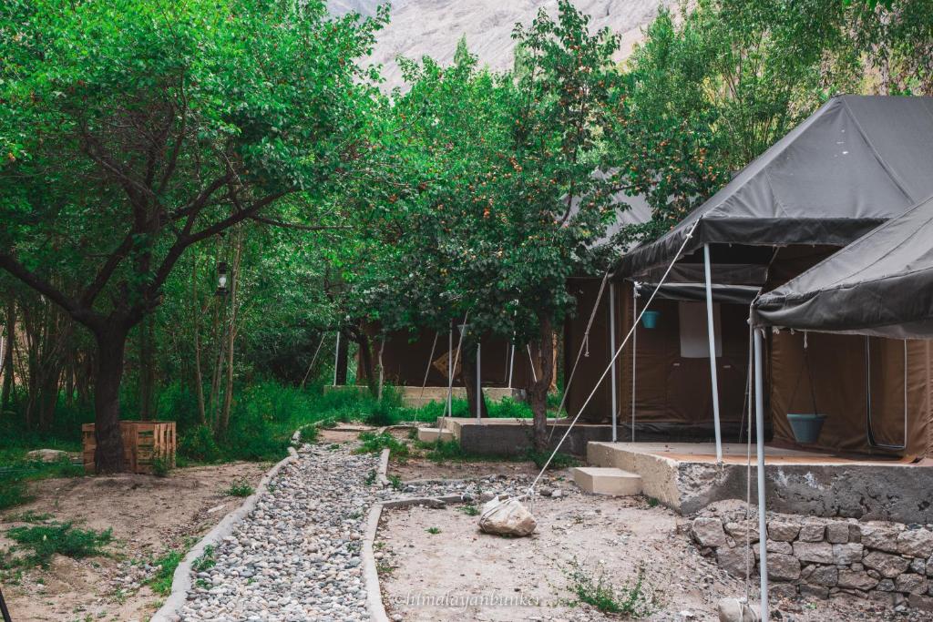 Zahrada ubytování Himalayan Bunker Nubra II