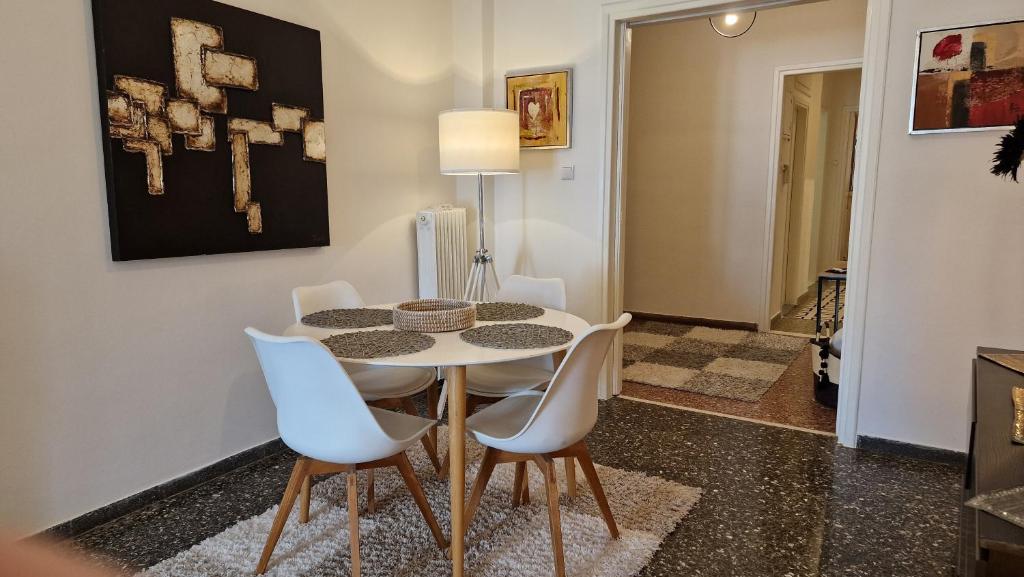 Posezení v ubytování Modern apartment in Neo Faliro