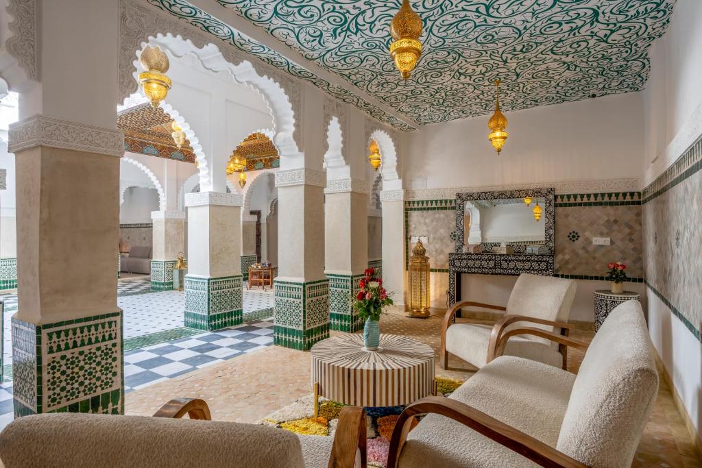 Posezení v ubytování Palais Moulay Said & SPA