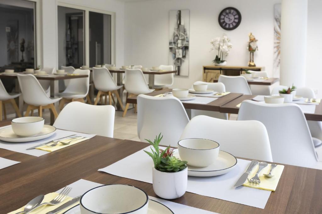 Restaurace v ubytování Appart Hotel Odalys City Colmar La Rose d'Argent