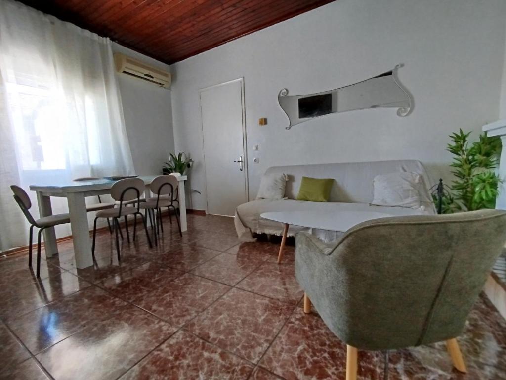 Posezení v ubytování Villa Cottage Eleni