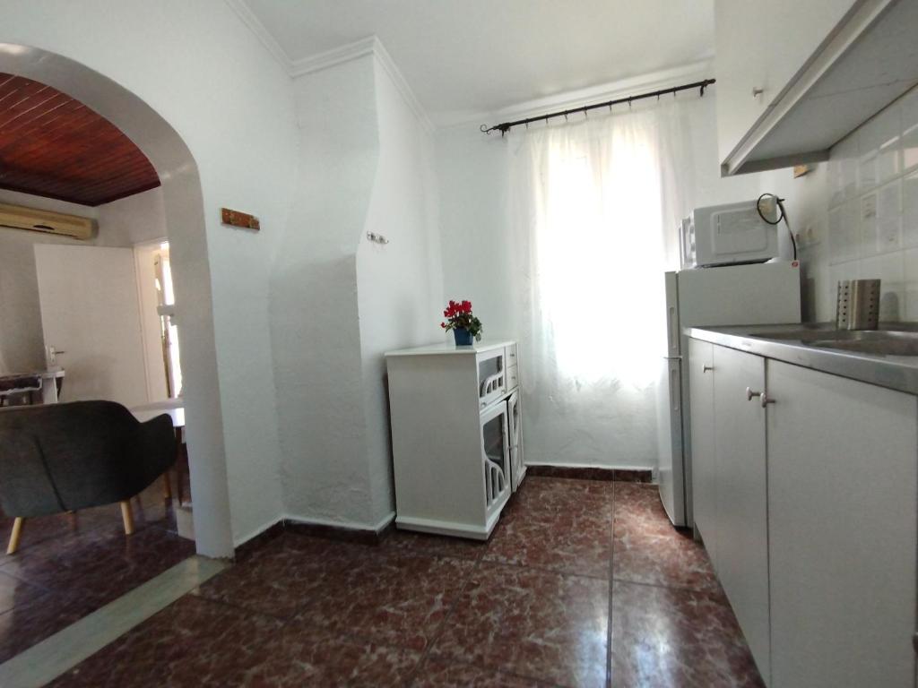 Kuchyň nebo kuchyňský kout v ubytování Villa Cottage Eleni