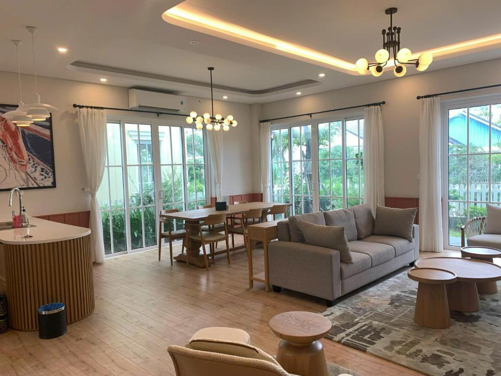 Posezení v ubytování DREAM HOUSE 2 NovaWorld Phan Thiết