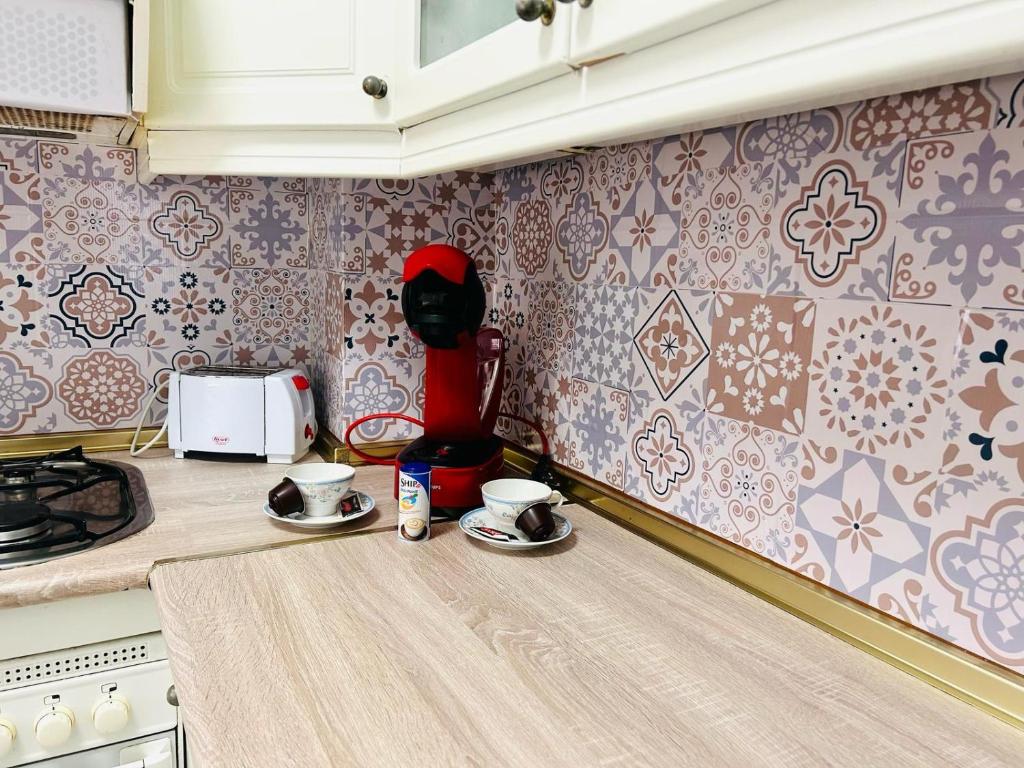 Kuchyň nebo kuchyňský kout v ubytování Apartamento La Iglesia
