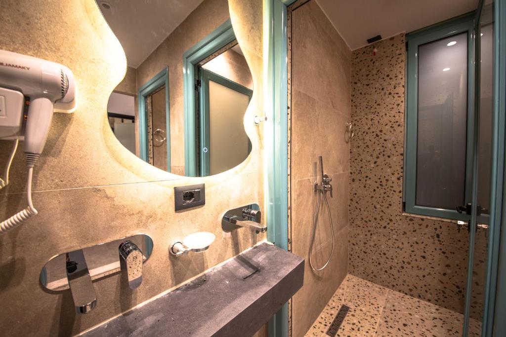 Koupelna v ubytování Vega 43 Hostel
