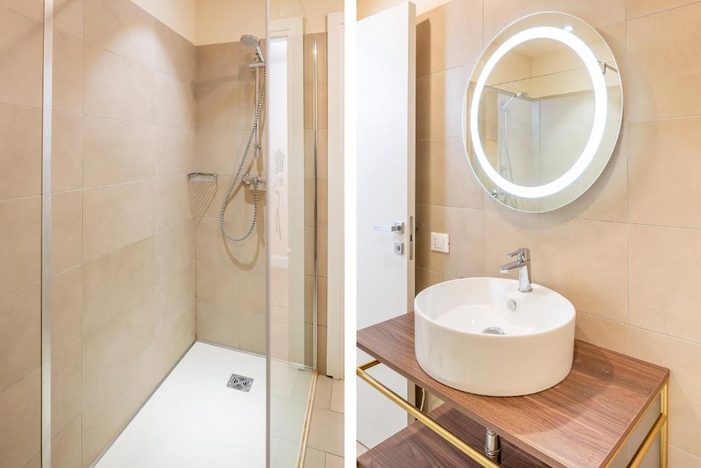 Koupelna v ubytování I Tre Re Rooms