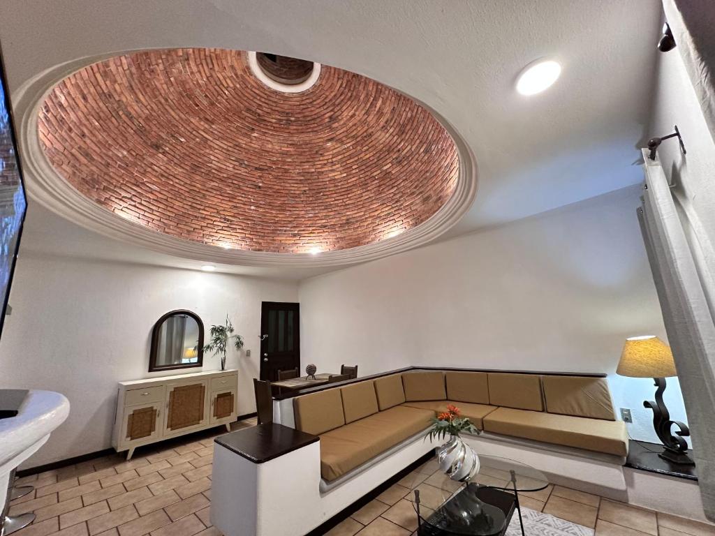 Posezení v ubytování Central Petit Apartment