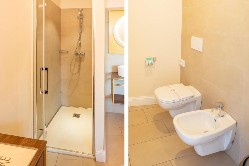 Koupelna v ubytování I Tre Re Rooms