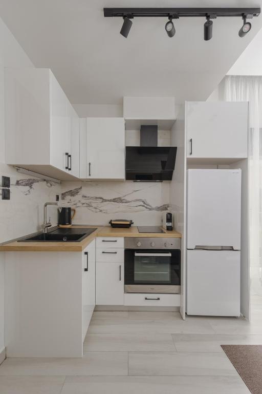 Kuchyňa alebo kuchynka v ubytovaní MELIGEO Suites Center of IOANNINA