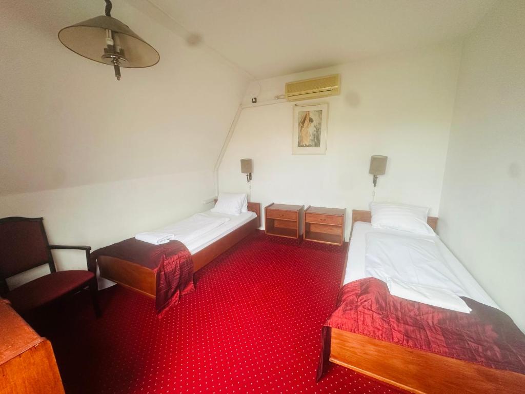 Postel nebo postele na pokoji v ubytování Hotel Amadeus