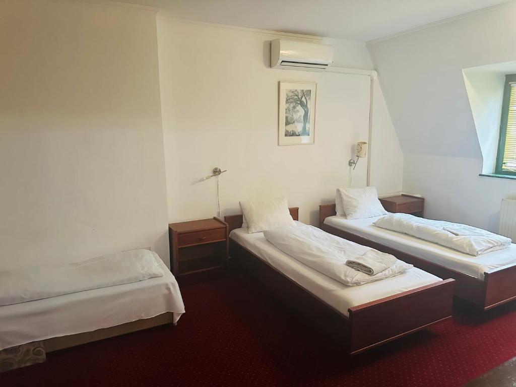 Postel nebo postele na pokoji v ubytování Hotel Amadeus