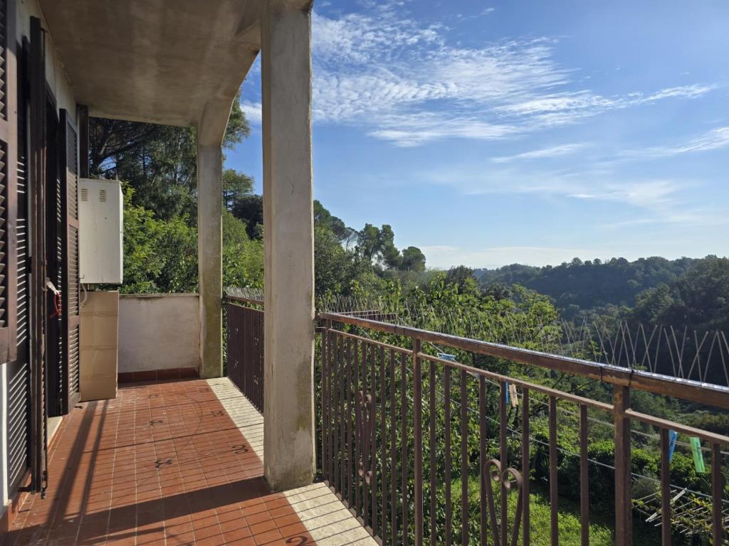 Μπαλκόνι ή βεράντα στο Veiotorome Casa Roma ad Isola Farnese