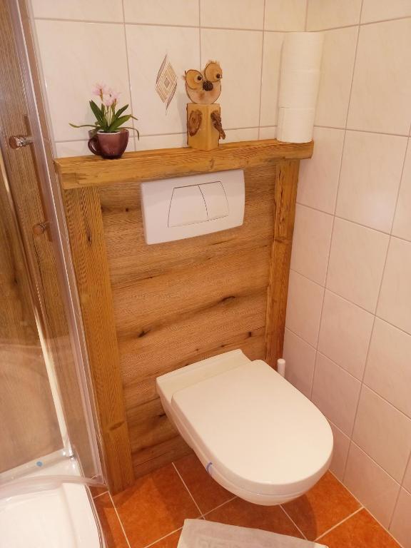 Koupelna v ubytování "Opa Sepp" - Gartenwohnung