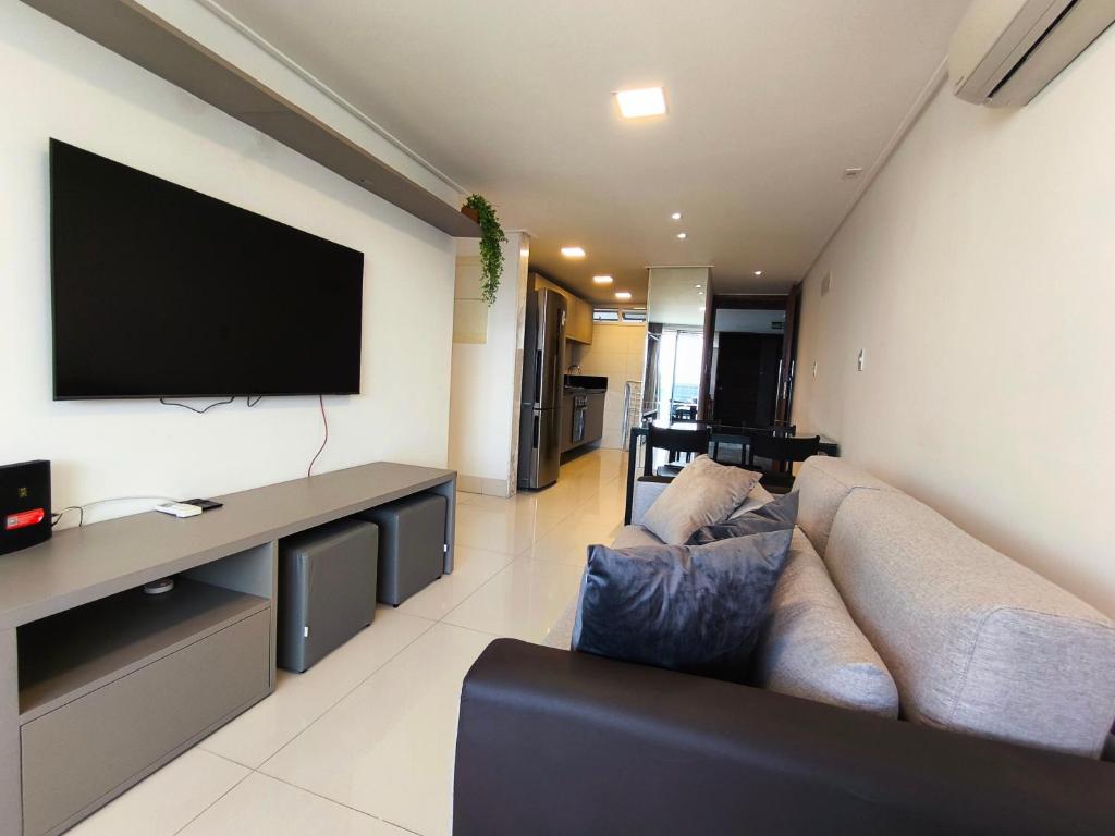 Luxo à beira-mar no Solar Tambaú - Two-Bedroom Deluxe Apartment With Ocean View