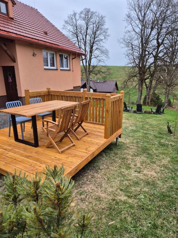 Zahrada ubytování Apartmán U Javoru