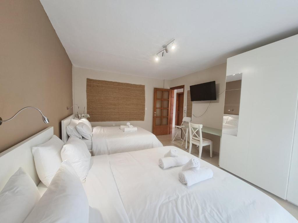 Postel nebo postele na pokoji v ubytování CASA Di TRE MARE