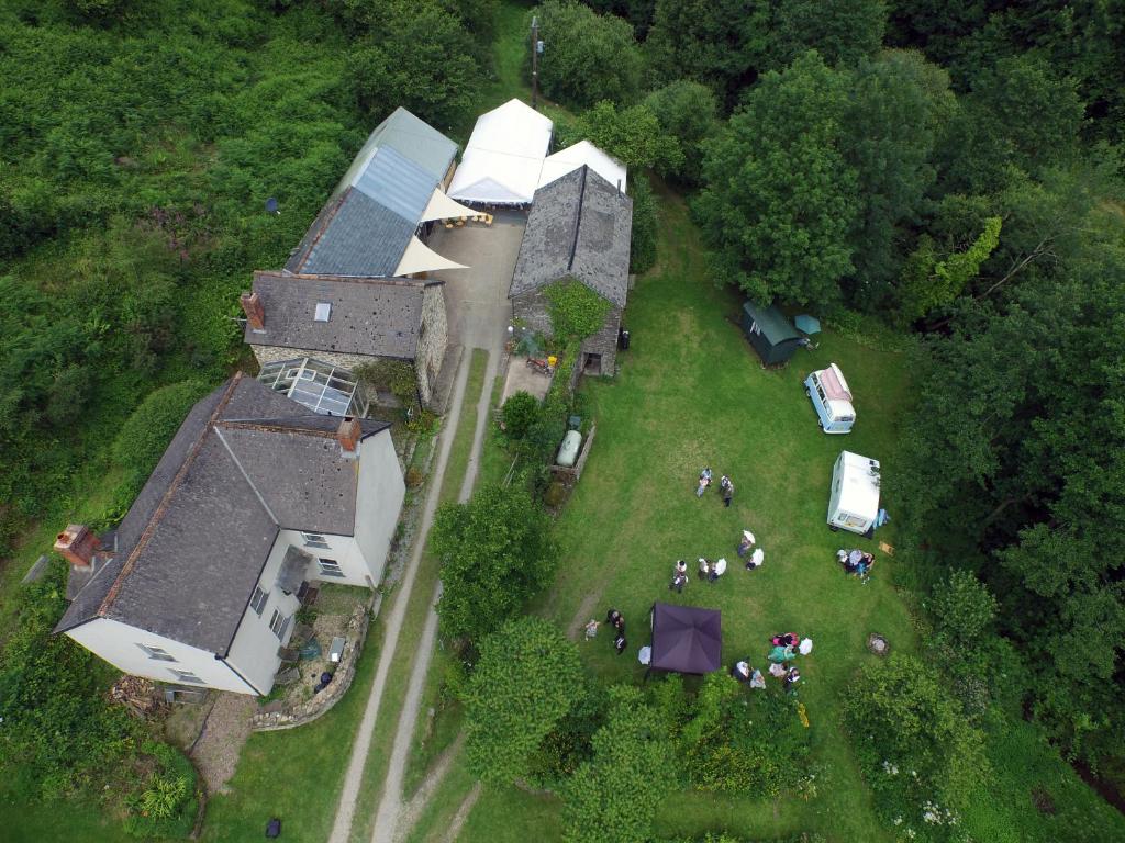 A bird's-eye view of Streamcombe Farm 