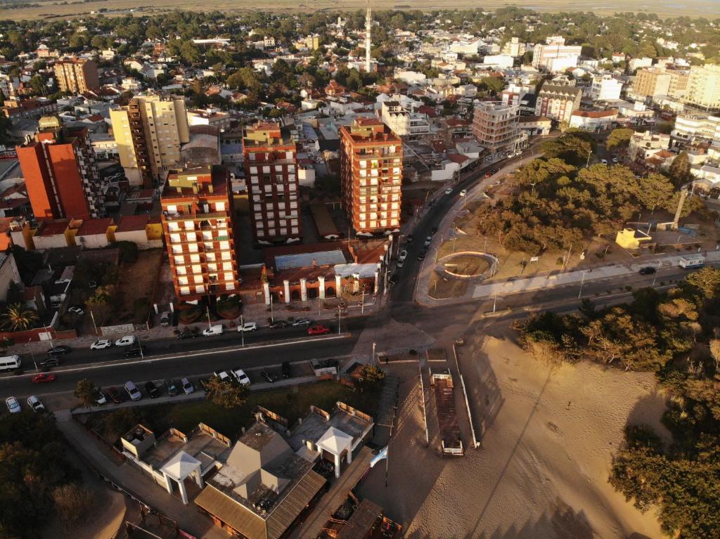 Udsigt til San Clemente del Tuyú eller udsigt til byen taget fra lejligheden