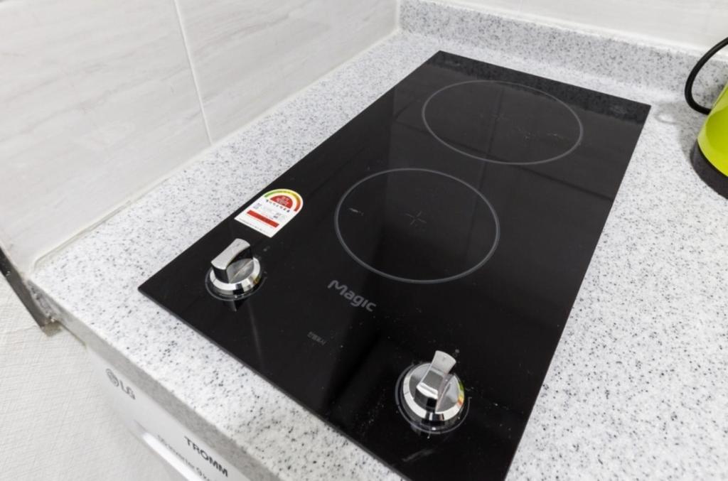 Köök või kööginurk majutusasutuses JS Hostel
