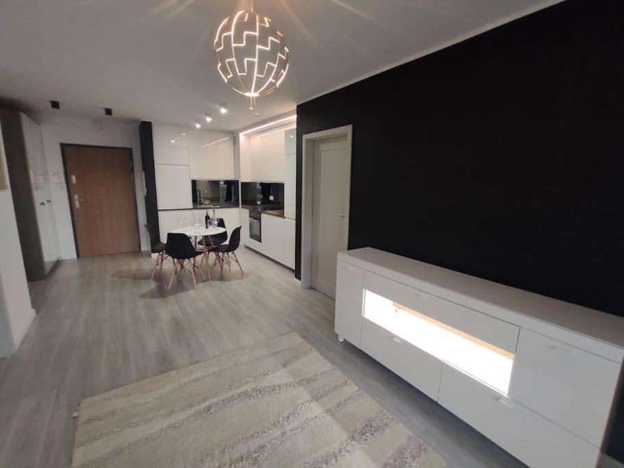 Μια τηλεόραση ή/και κέντρο ψυχαγωγίας στο Scandinavian Garden Apartament