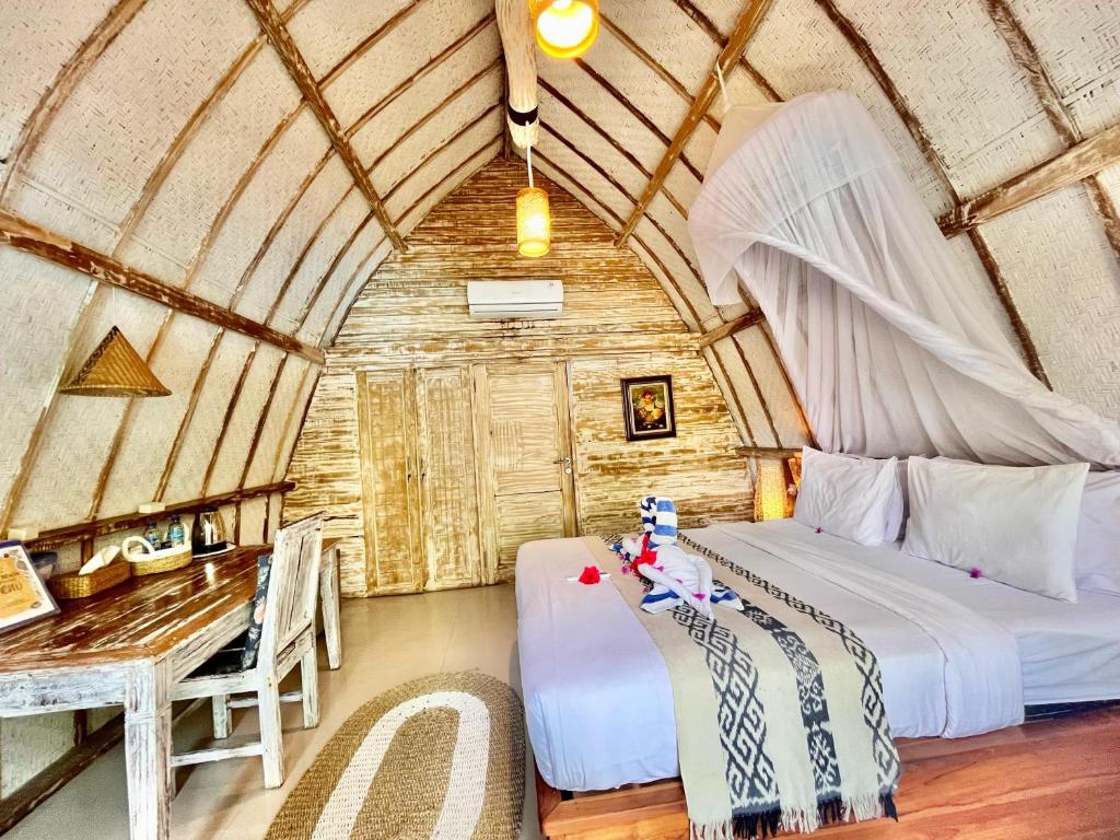 Biba beach village, günstige Bungalows gili air