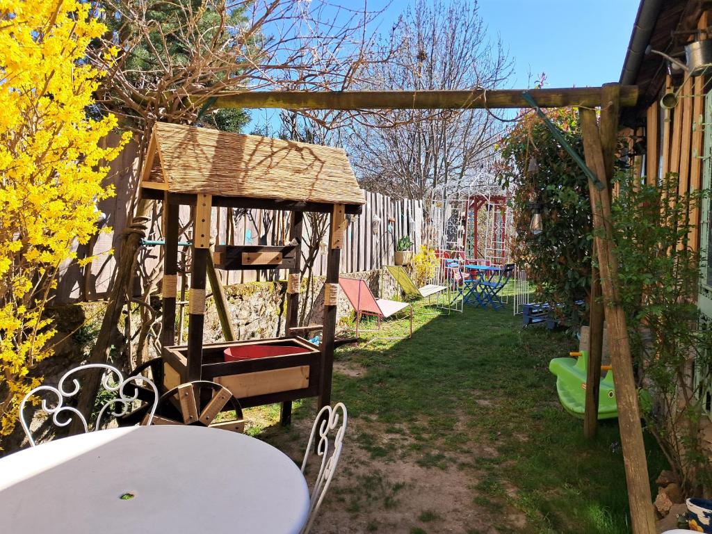 Zahrada ubytování Le Relais De Rochepaule
