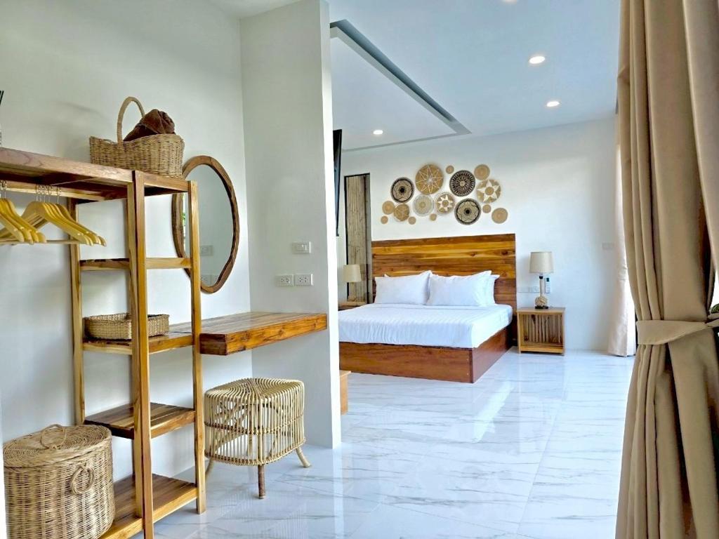 Postel nebo postele na pokoji v ubytování Ubox Samui Hostel - Chaweng beach