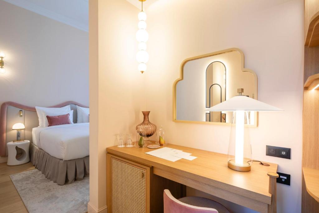 Postel nebo postele na pokoji v ubytování Les Bains de Spa