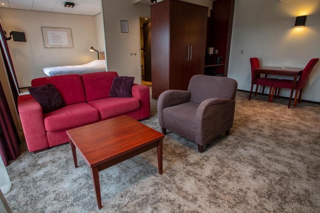 Posezení v ubytování Hotel Greenside Texel