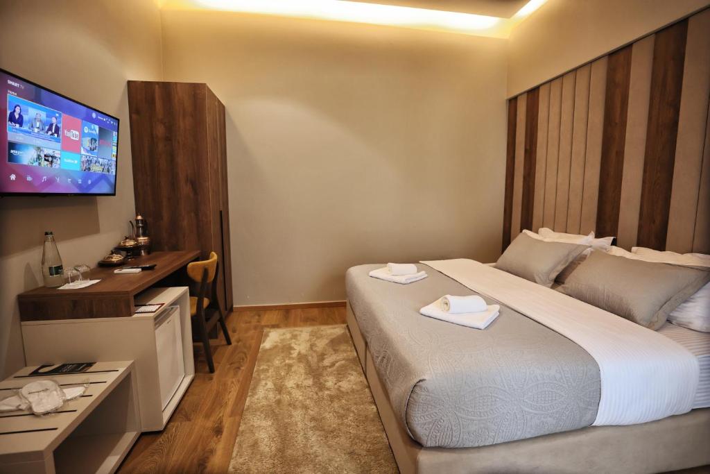 TV a/nebo společenská místnost v ubytování Vila Casablanca - Boutique Hotel & Restaurant