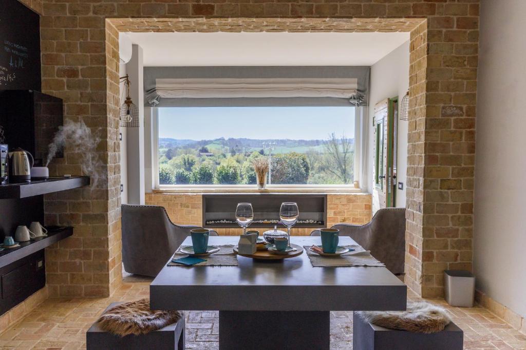 Nespecifikovaný výhled na hory nebo výhled na hory při pohledu z bed and breakfast