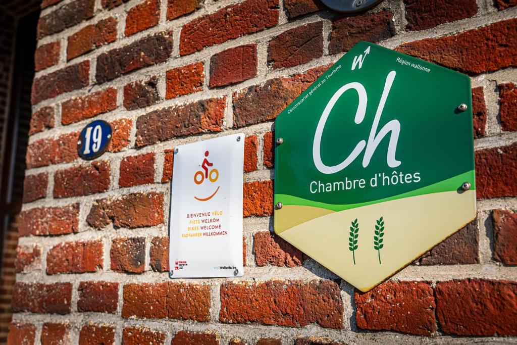 Certifikát, hodnocení, plakát nebo jiný dokument vystavený v ubytování Chambres d'Eole - B&B -TOURNAI