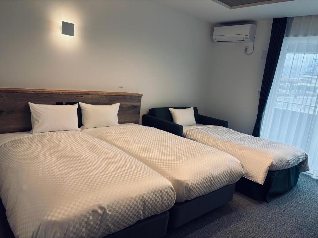 Voodi või voodid majutusasutuse Hostel labeek toas