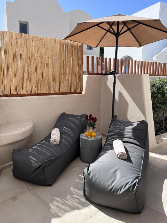 Posezení v ubytování Areos Luxury Suites