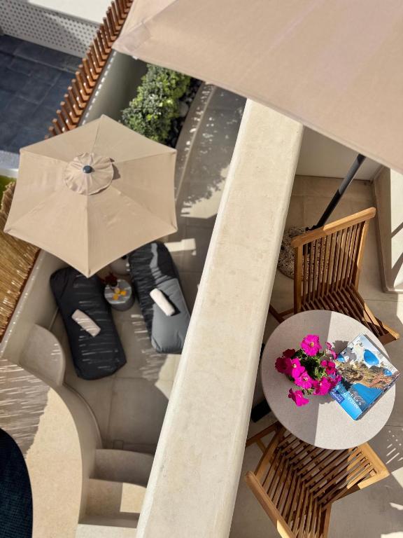 Posezení v ubytování Areos Luxury Suites