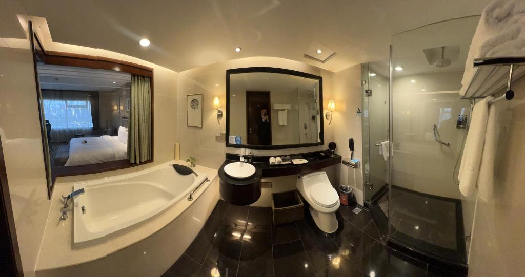 Koupelna v ubytování Binbei Yiho Hotel