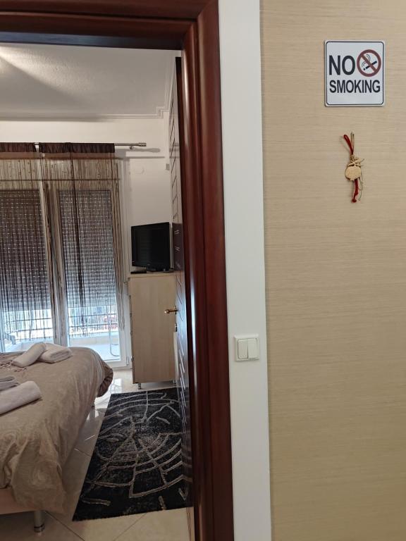 Postel nebo postele na pokoji v ubytování Jordan Downtown Apartment & parking