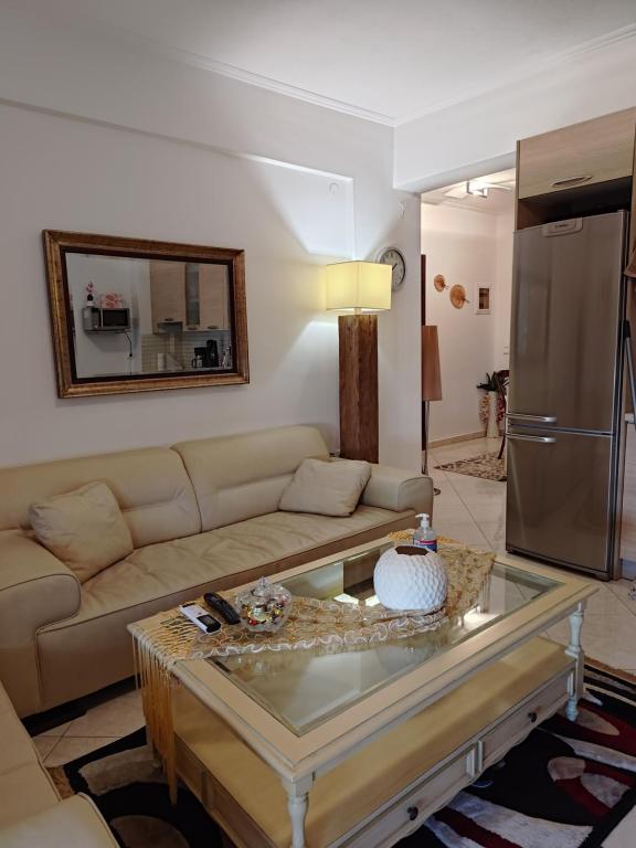 Posezení v ubytování Jordan Downtown Apartment & parking