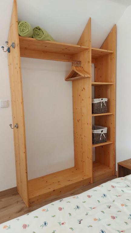 Postel nebo postele na pokoji v ubytování Ferienhaus Richtermühle