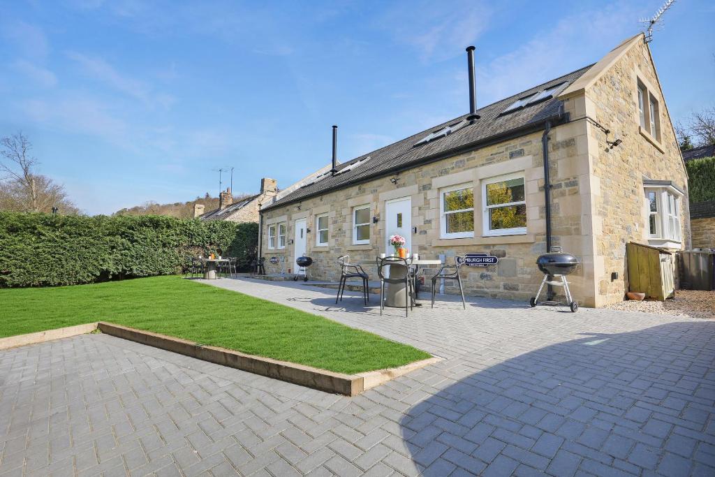 Bygningen som feriehuset ligger i