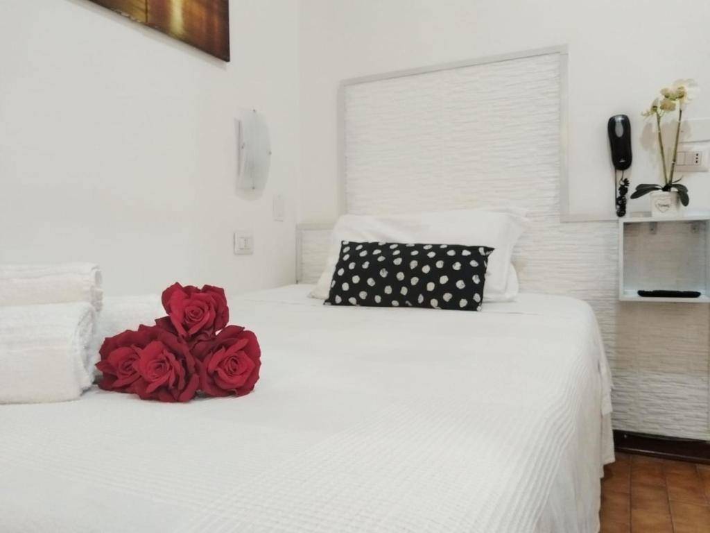 Postel nebo postele na pokoji v ubytování Hotel Birillo