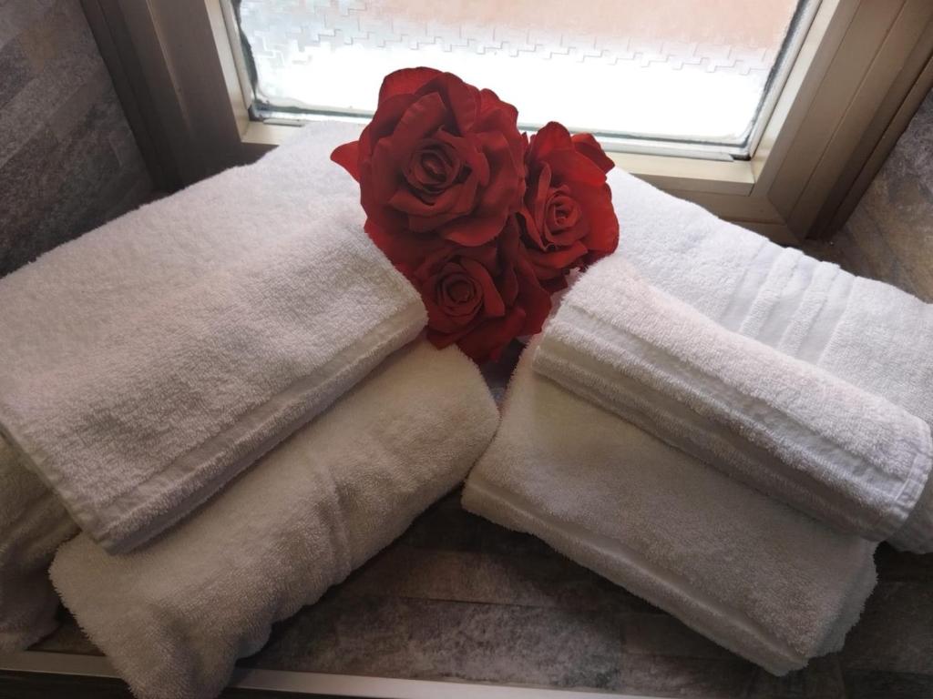 Postel nebo postele na pokoji v ubytování Hotel Birillo