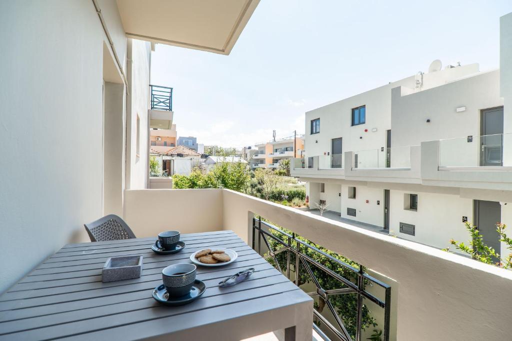 Balkón nebo terasa v ubytování Rhoe Seaside Apartments