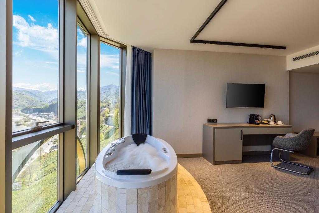 Rossi Luxury Hotel - Deluxe Doppelzimmer Mit Meerblick