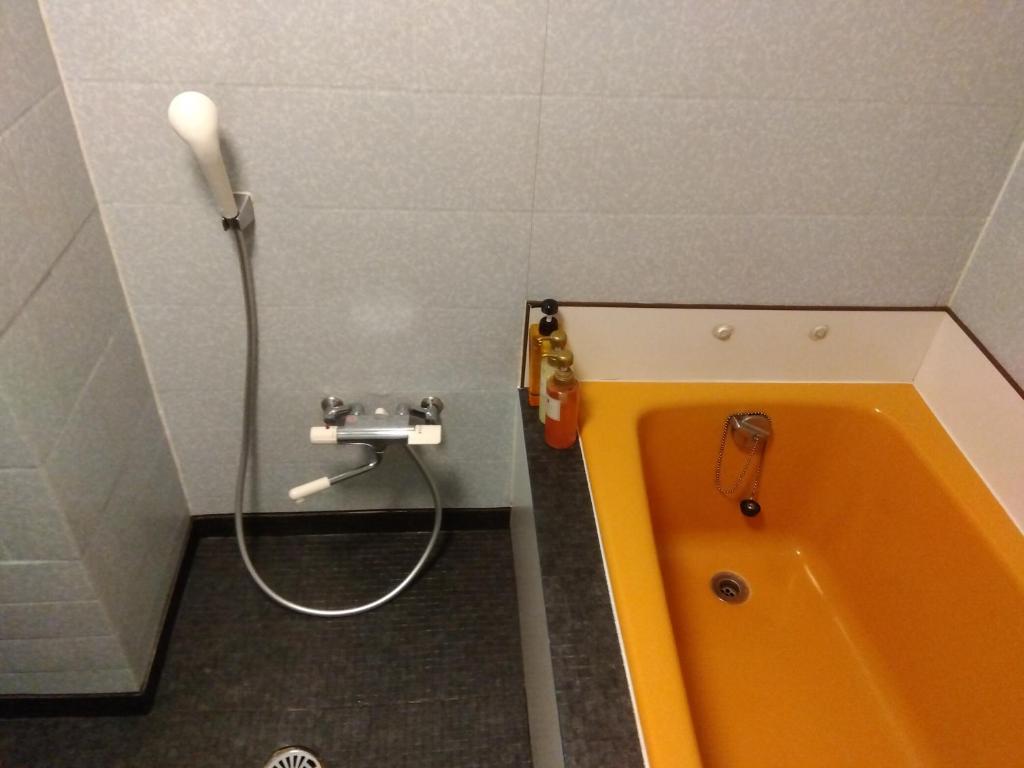 Koupelna v ubytování Hotel Unicorn