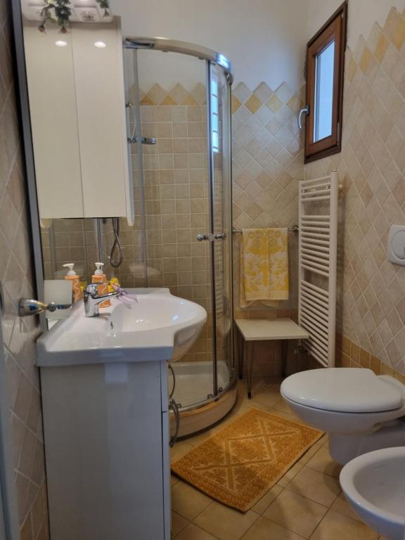 Koupelna v ubytování B&B Fontanella