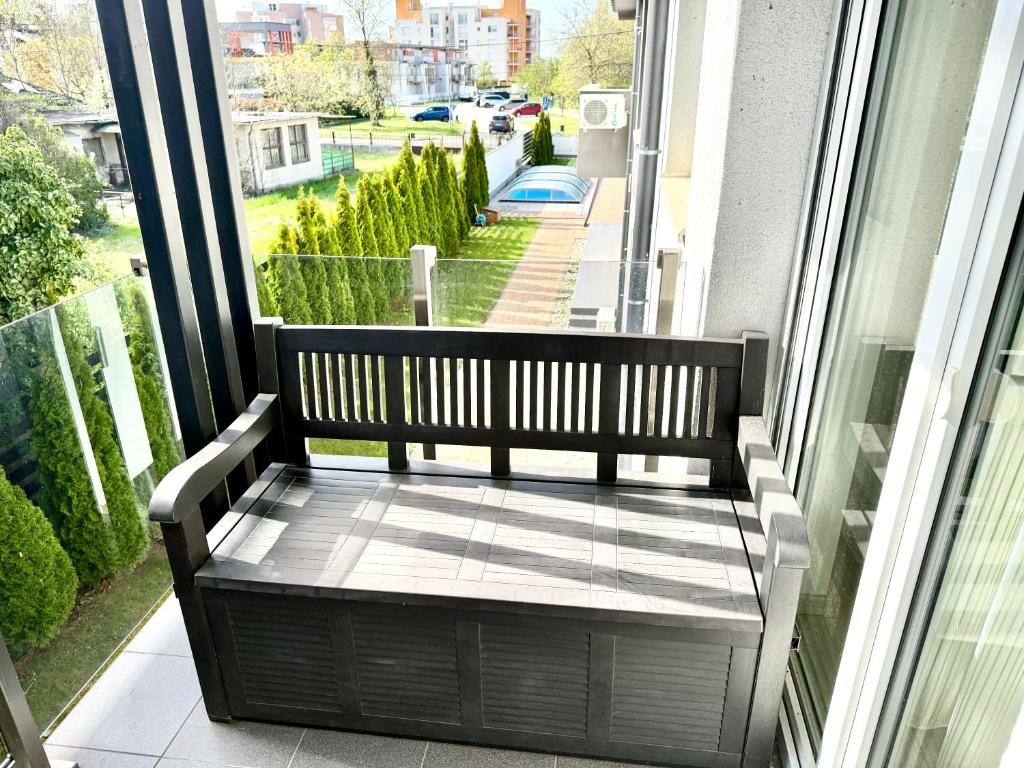 Balkón alebo terasa v ubytovaní Pine Apartment & Pool
