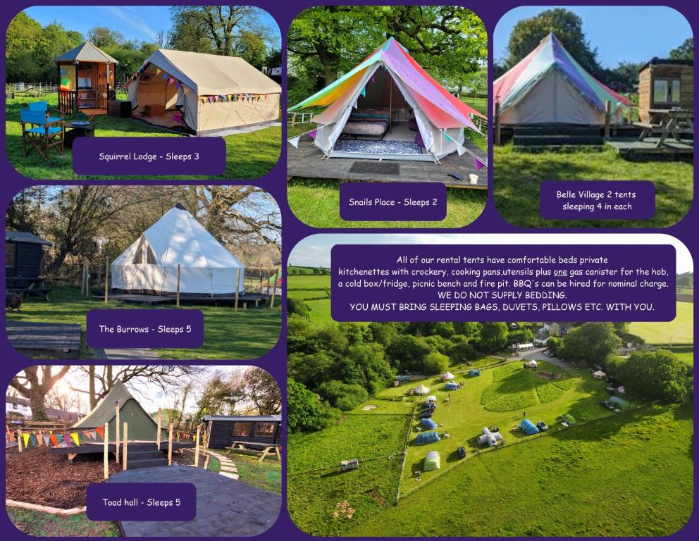 Unique Rental Tents on camping site All with private Kitchenettes ...