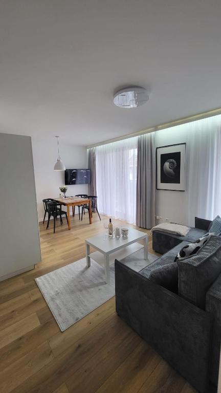 Posezení v ubytování Apartament Stegna Baltic Park